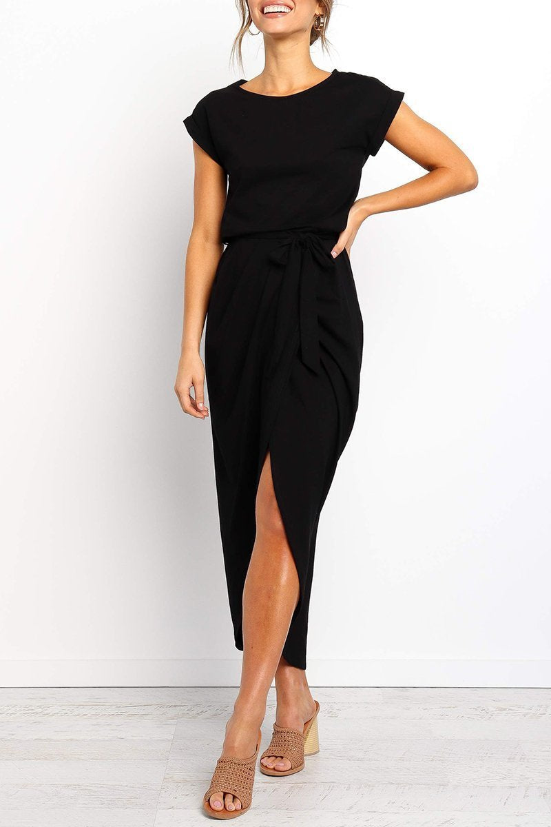Women's Dress | Belted Casual Ankle Dress