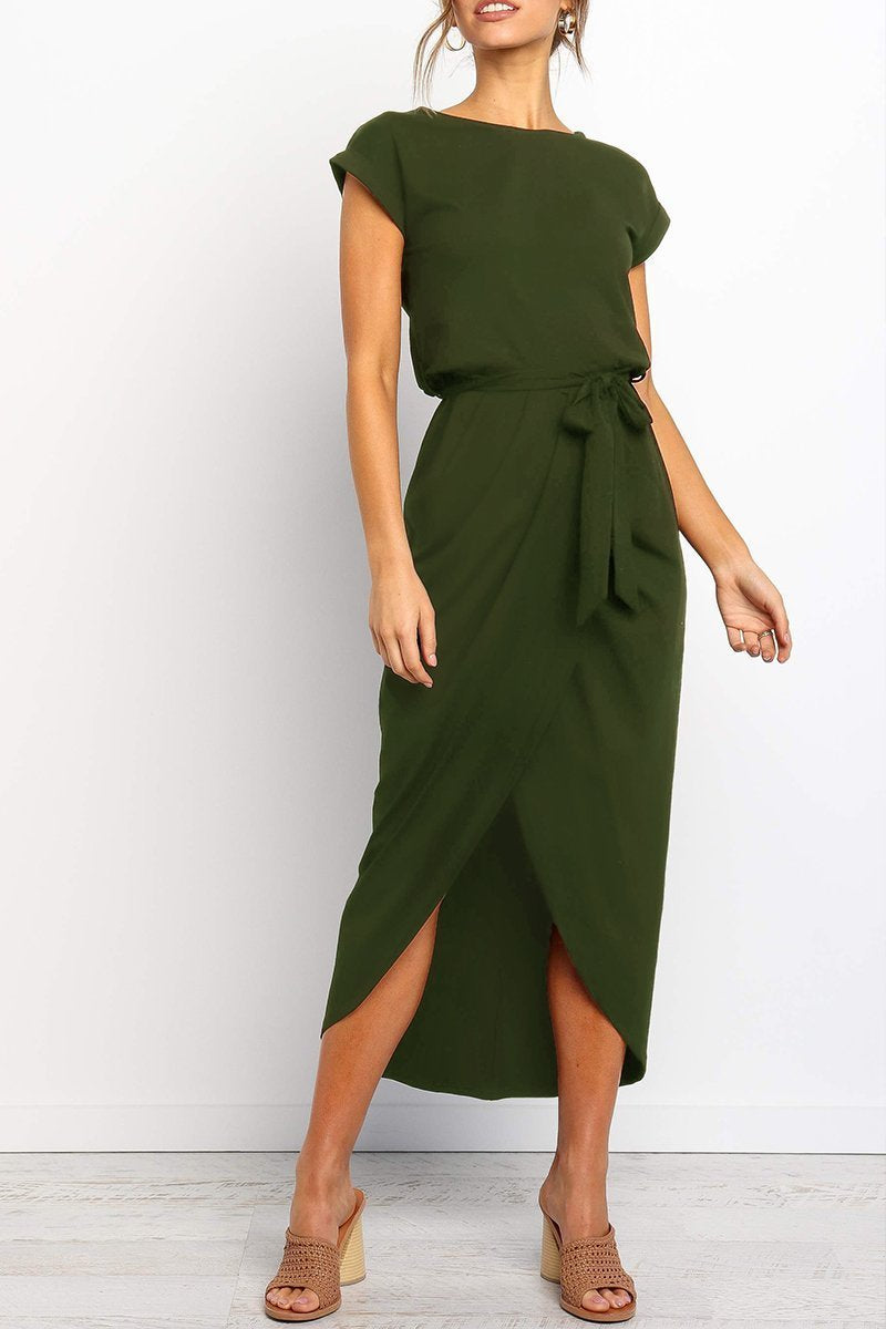 Women's Dress | Belted Casual Ankle Dress