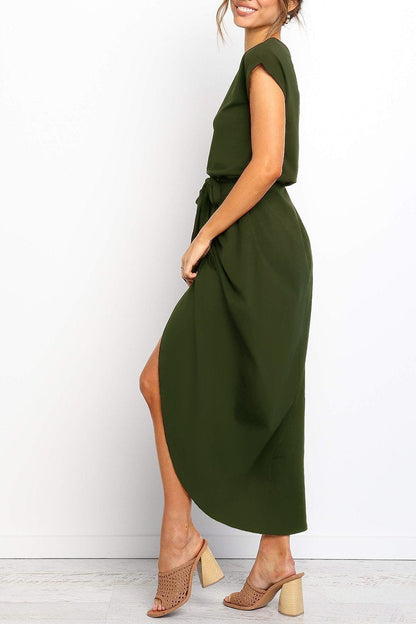 Women's Dress | Belted Casual Ankle Dress