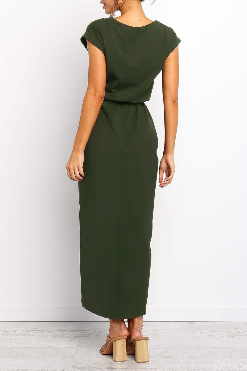 Women's Dress | Belted Casual Ankle Dress