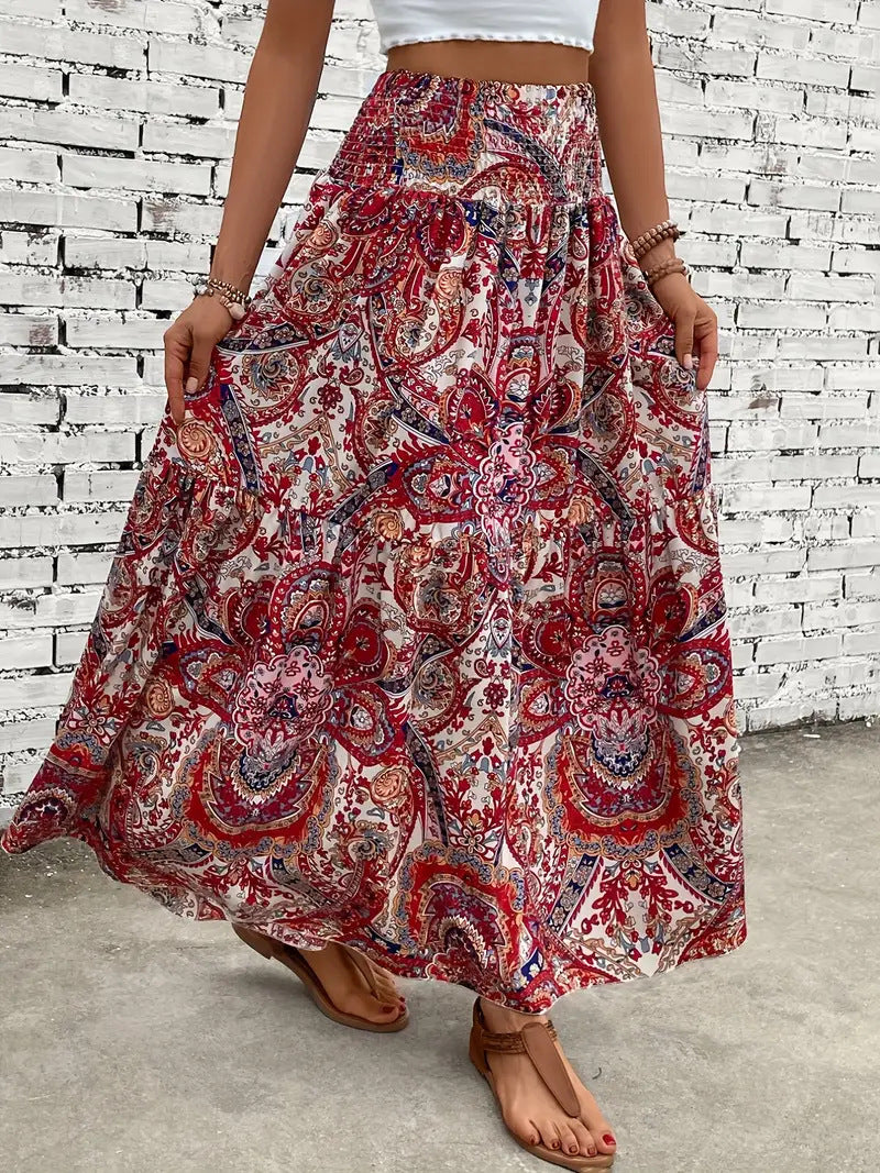 Women's Skirt | Floral Chiffon Circle Skirt