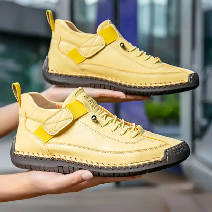 Orthopedic Sneakers | Textured Lace-Up Cushioned Sneakers