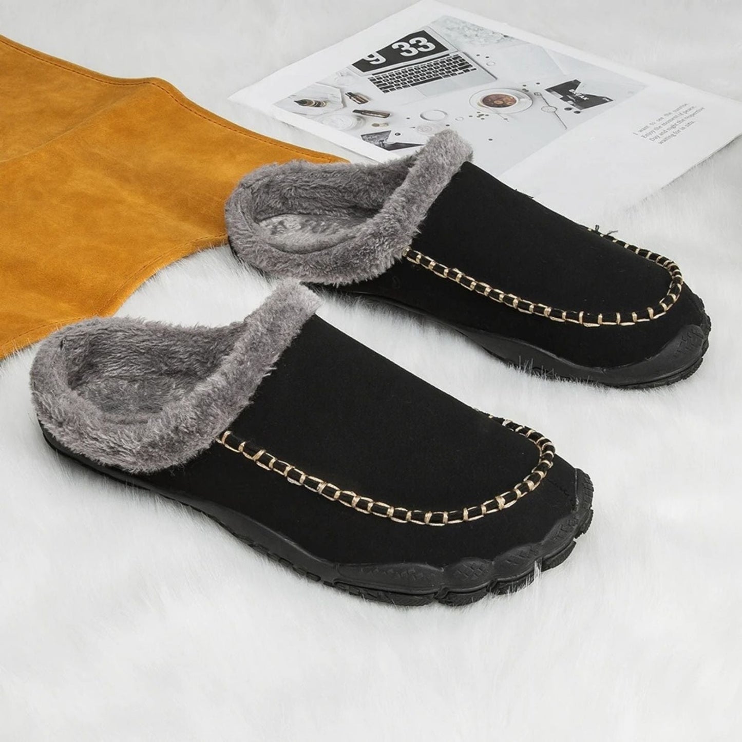 Barefoot Slippers | Fleece-Lined Cosy House Shoes