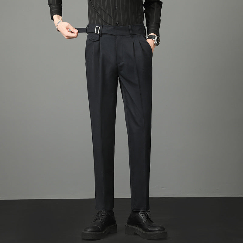 Men's Trousers | Slim-Fit Straight-Leg Trousers