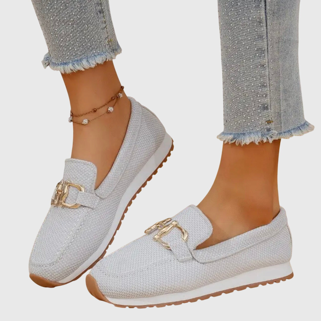 Orthopedic Comfort Loafers | Cushioned Round-Toe Slip-On Flats