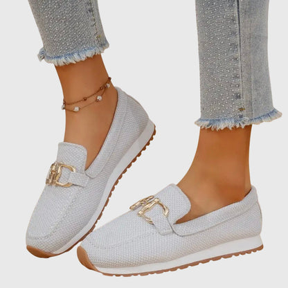 Orthopedic Comfort Loafers | Cushioned Round-Toe Slip-On Flats