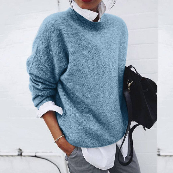 Crew-Neck Cashmere-Blend Jumper