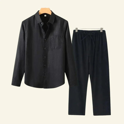 Men's Linen Set | Shirt & Trousers Two-Piece Co-ord
