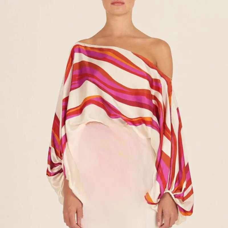 Linen Off-Shoulder Set | Top & Wide Leg Trousers