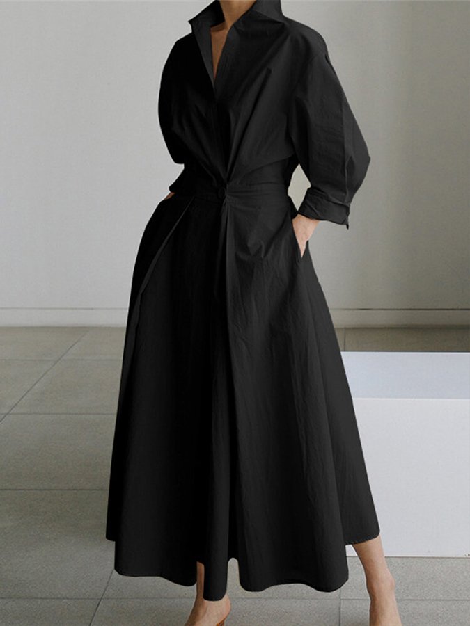 Long Dress | Elegant Flowing Linen Maxi Dress