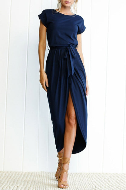 Women's Dress | Belted Casual Ankle Dress