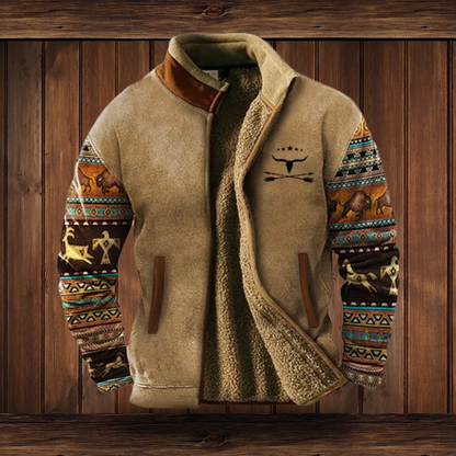 Casual Jacket | Full-Zip 3D Print Jacket