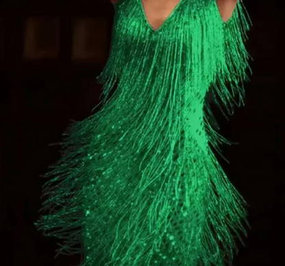 Women's Dress | Sequin Tassel Party Dress