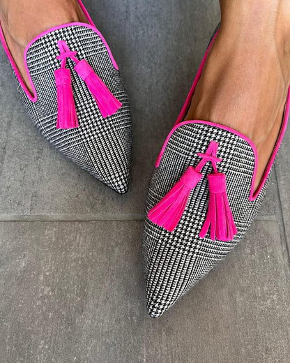 Women's Shoes | Pointed-Toe Fringe Loafers