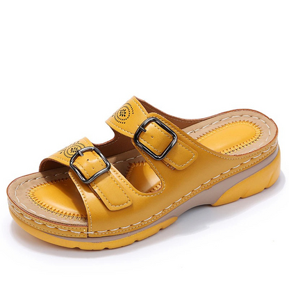 Women's Sandals | Buckle-Strap Comfort Mule Sandals