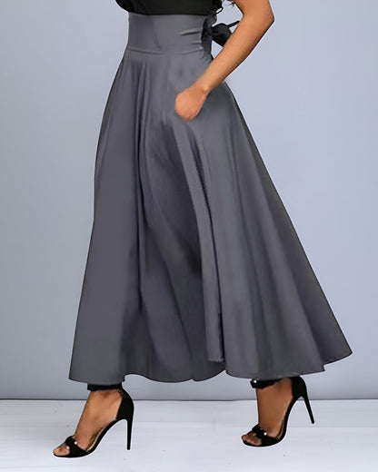 Women's Skirt | High-Waisted Midi Skirt