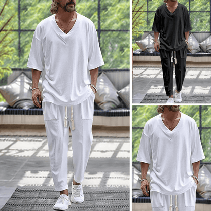 Men's Tracksuit | Oversized Long-Sleeve Cotton Set