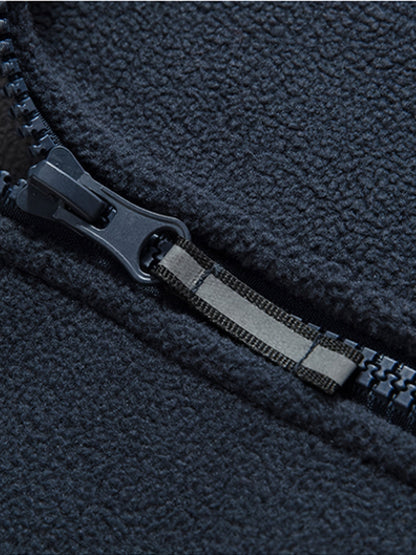 Warm High-Collar Outdoor Fleece Jacket