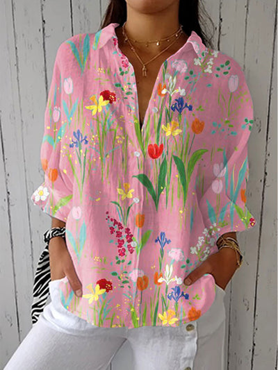Women's Blouse | Spring Garden Floral Blouse