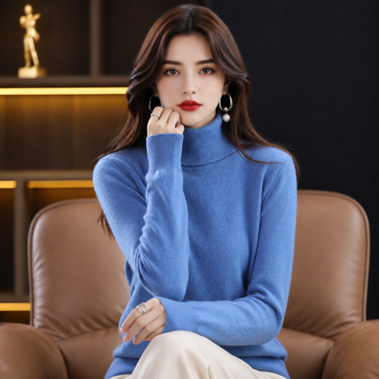Roll-Neck Cashmere-Blend Jumper