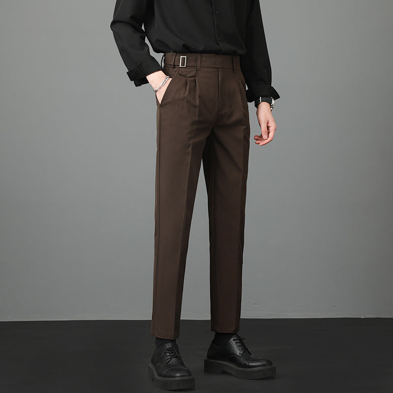 Men's Trousers | Slim-Fit Straight-Leg Trousers