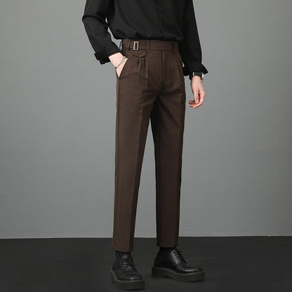 Men's Trousers | Slim-Fit Straight-Leg Trousers