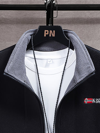Warm High-Collar Outdoor Fleece Jacket