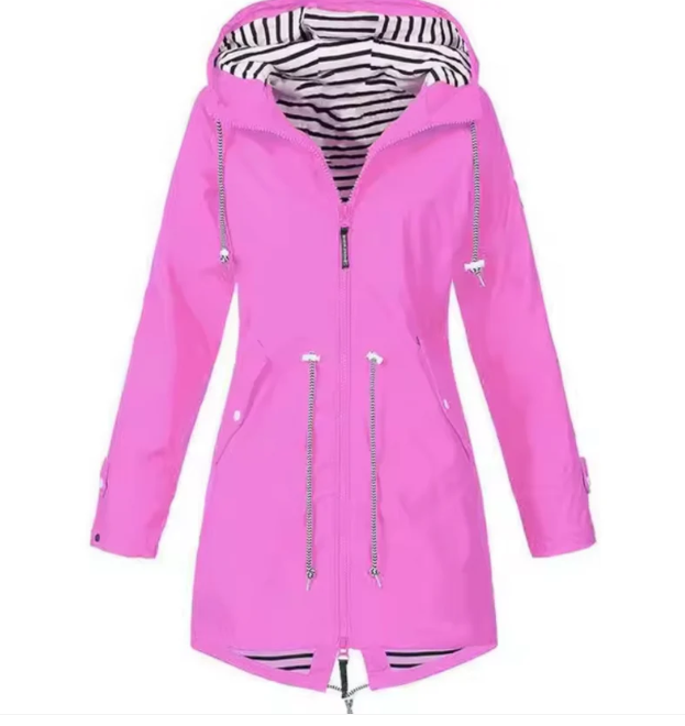 Hooded Rain Jacket | Water-Resistant Spring Jacket