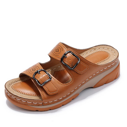 Women's Sandals | Buckle-Strap Comfort Mule Sandals