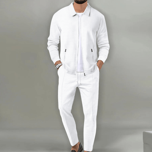 Men's Co-ord Set | Long-Sleeve Cotton Top & Trousers