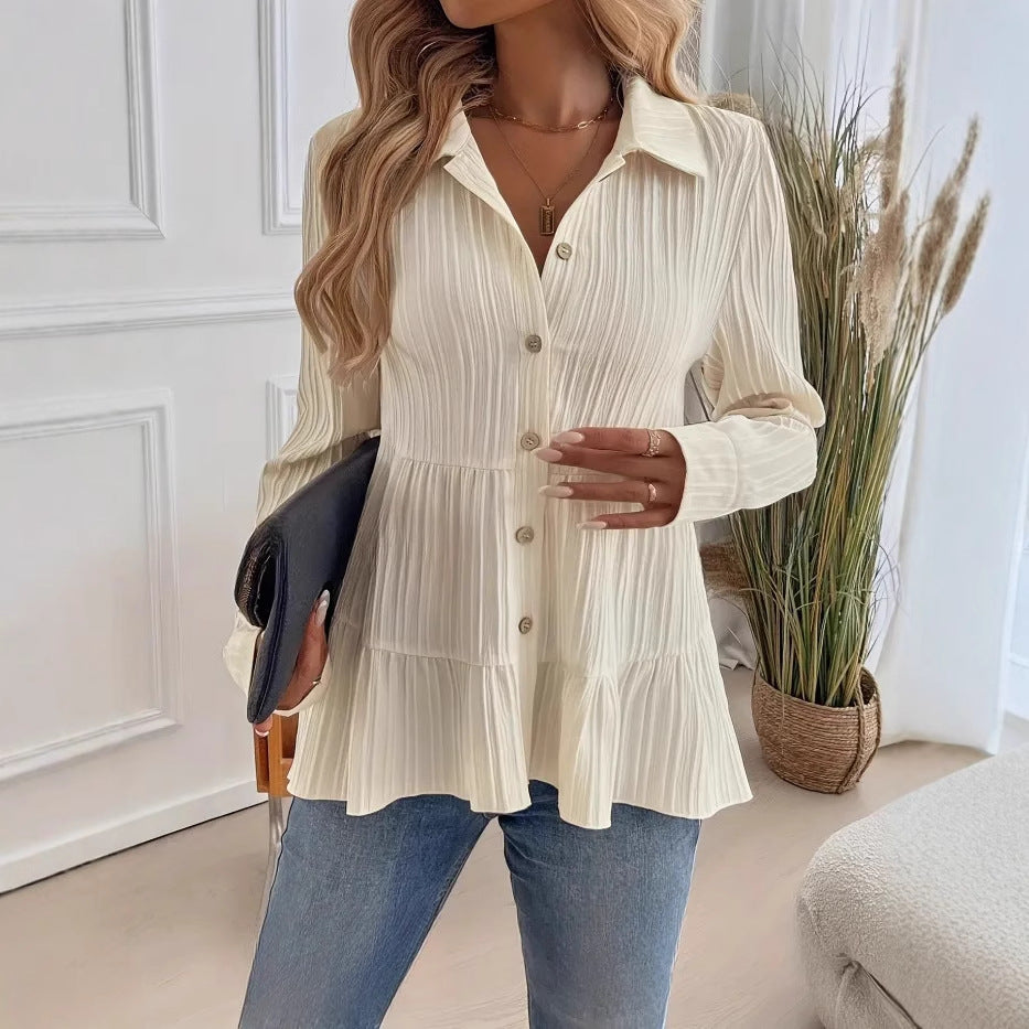Women's Shirt | Cotton-Blend Pullover Shirt