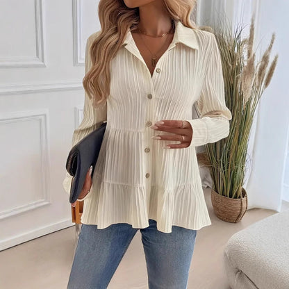 Women's Shirt | Cotton-Blend Pullover Shirt