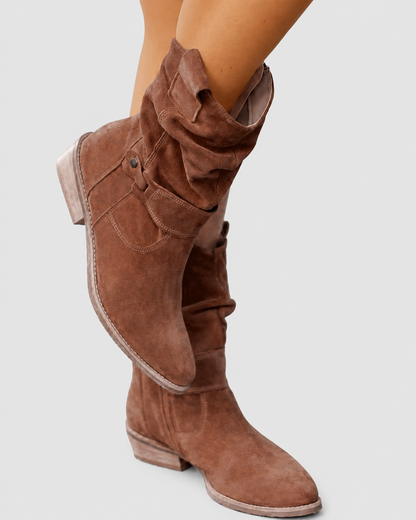 Ankle Boots | Orthopedic Suede Low-Heel Boots