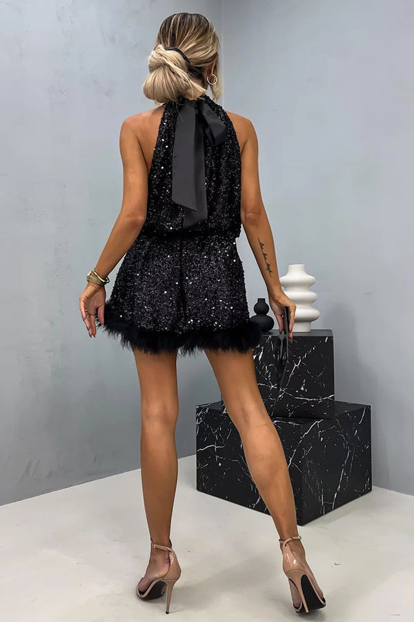 Women's Dress | Halter-Neck Cut-Out Mini Dress