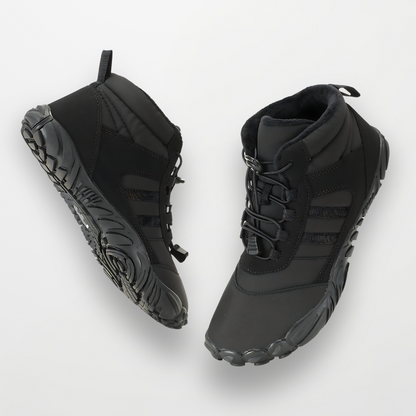 Women's insulated flexible barefoot winter boots