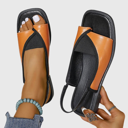 Women's Sandals | Square-Toe Slip-On Flat Sandals
