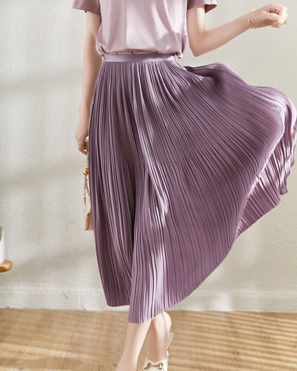 Women's Skirt | Pleated Midi Skirt