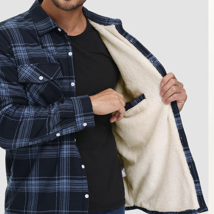 Shirt Jacket | Sherpa-Lined Check Overshirt
