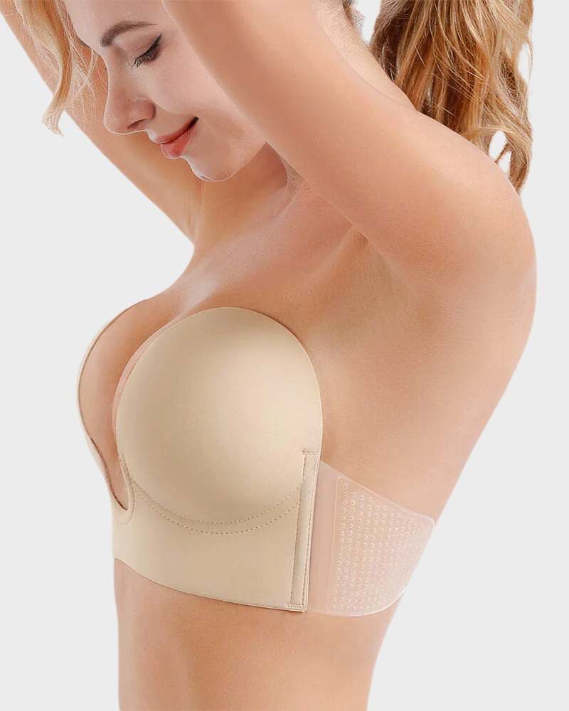 Strapless Bra | Seamless Push-Up Plunge Bra