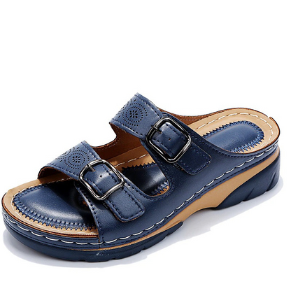 Women's Sandals | Buckle-Strap Comfort Mule Sandals