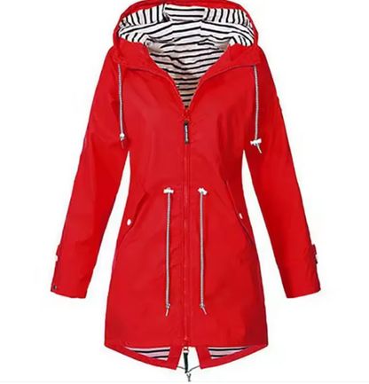 Hooded Rain Jacket | Water-Resistant Spring Jacket