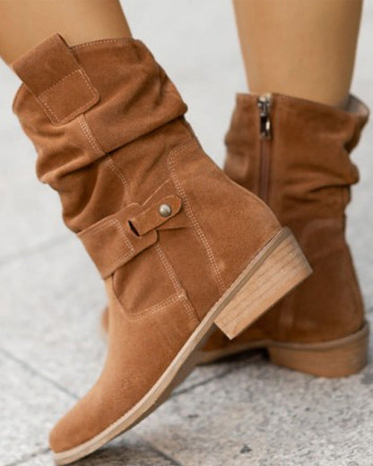 Ankle Boots | Orthopedic Suede Low-Heel Boots