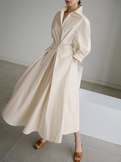 Long Dress | Elegant Flowing Linen Maxi Dress