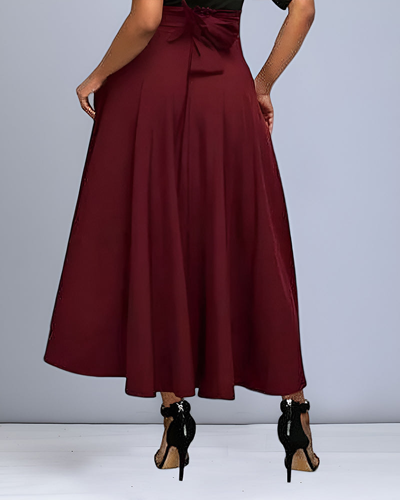 Women's Skirt | High-Waisted Midi Skirt
