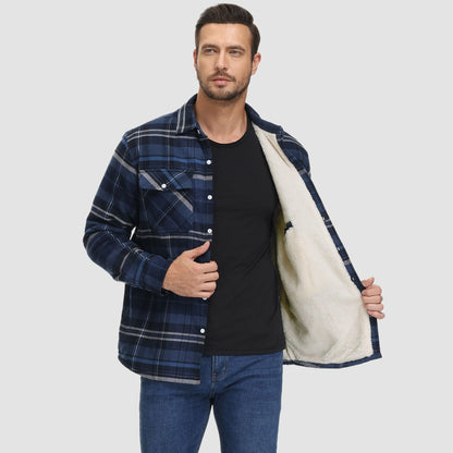 Shirt Jacket | Sherpa-Lined Check Overshirt