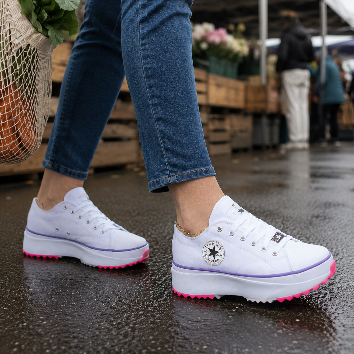 Sneakers | Orthopedic Platform Lace-Up Sneakers