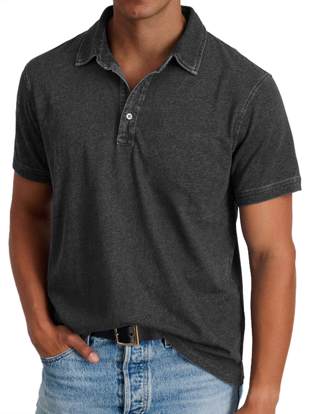 Classic Collared Cotton Polo Shirt