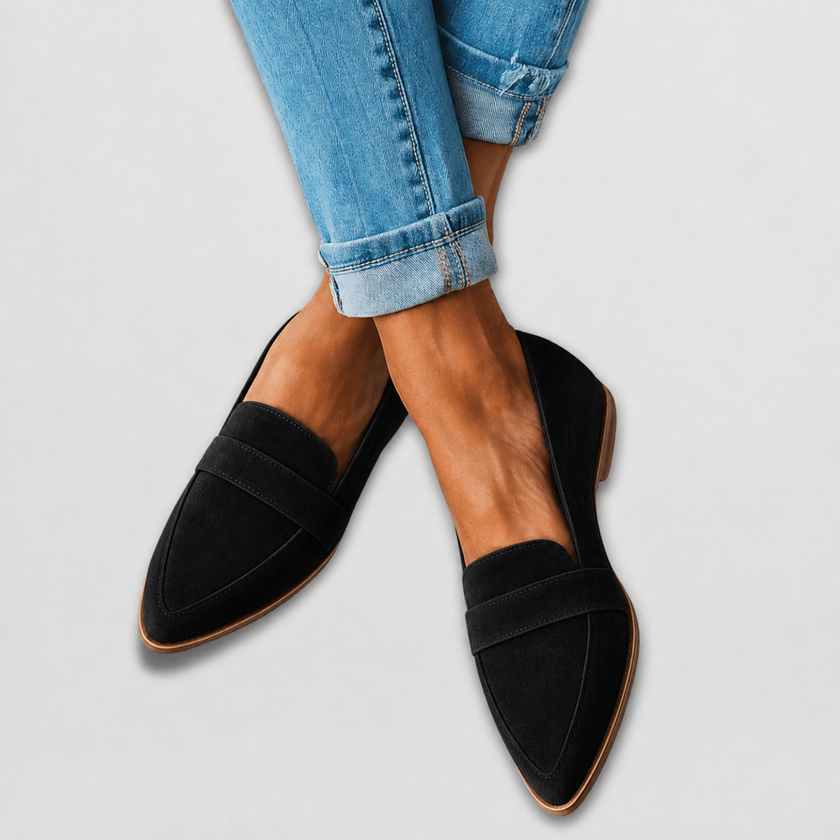 Orthopedic Suede Loafers | Cushioned Soft Slip-On Loafers