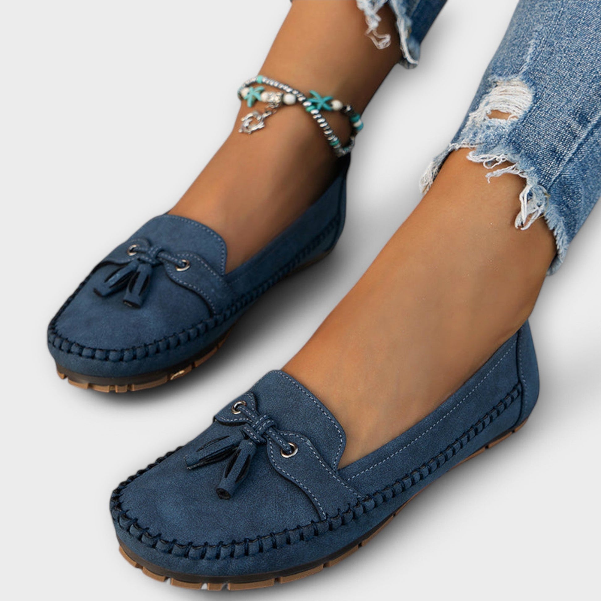 Women's cushioned slip-on comfort loafers