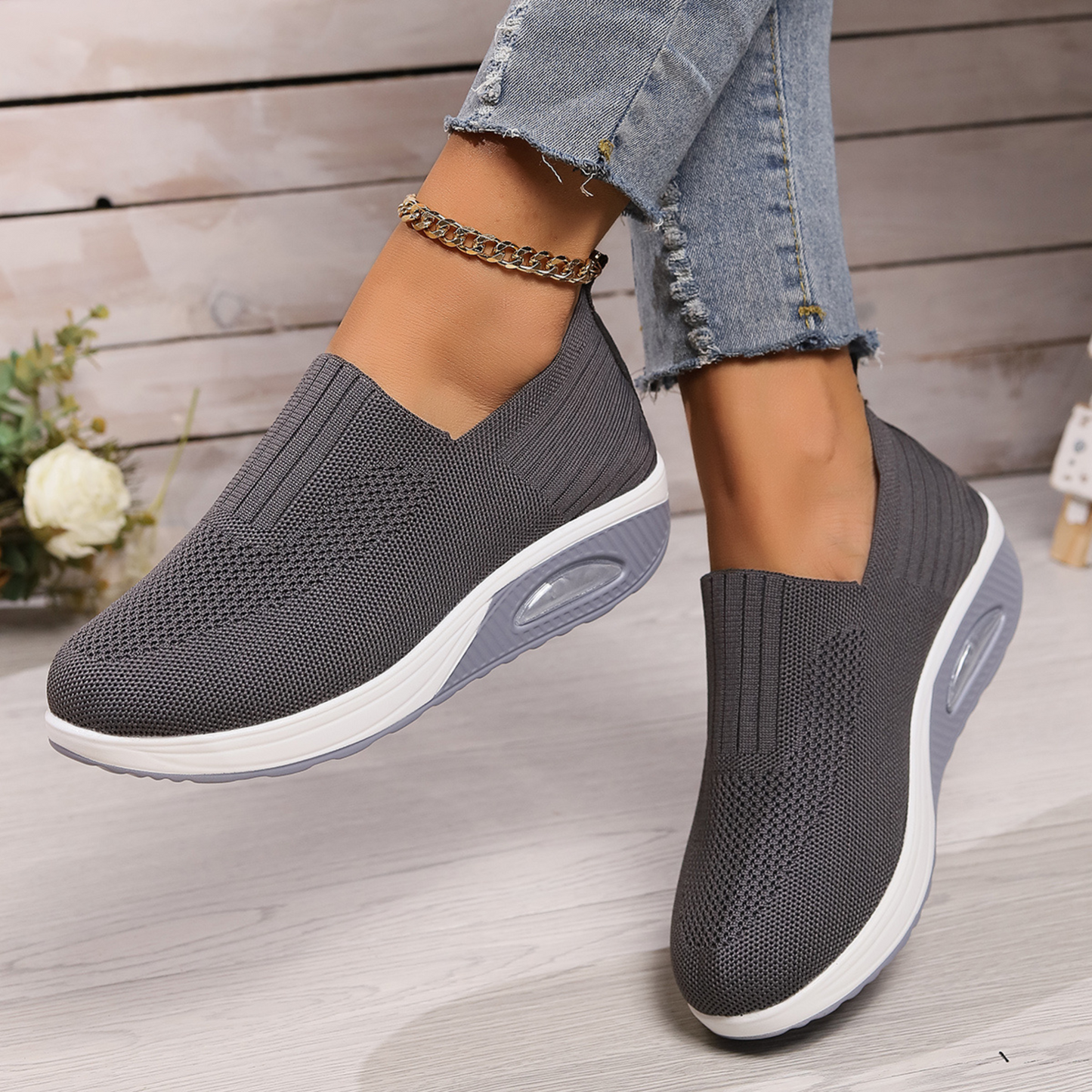 Slip-On Sneakers | Orthopedic Wedge Sneakers
